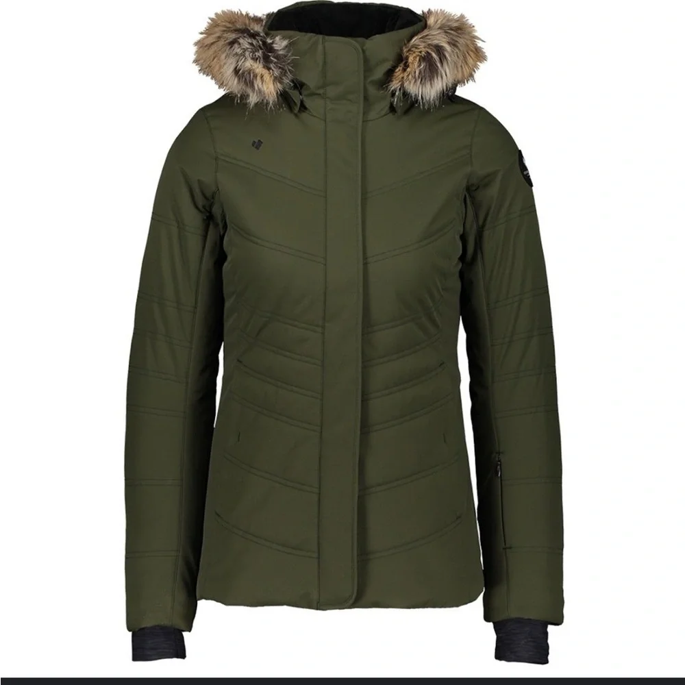 Obermeyer Tuscany II Insulated Jacket Olive Size 4 - Picture 1 of 14